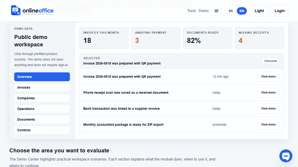 Create invoice